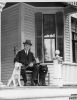 Calvin Coolidge with his Collie.