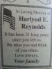 In Memory Of Harlynd Reynolds