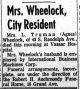 Agnes (Johnson) Wheelock Obituary