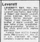 Arthur Ray Leverett Obituary