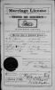Lucian Blue and Louise Gorbet Marriage License
