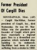 Cargill MacMillan Dies
