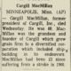 Cargill MacMillan Obituary