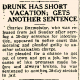 Drunk Has Short Vacation; Gets Another Sentence