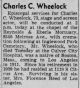 Charles Carroll Wheelock Obituary