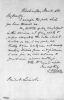 Letter written by Salmon P. Chase to Abraham Lincoln accepting the cabinet post, Secretary of the Treasury. 