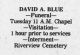 David Blue Funeral
