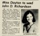 Dayton - Richardson Marriage
