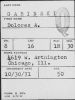 Dolores (Justus) Gabinski Interment Card