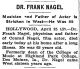 Dr Frank Nagel Obituary.