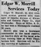 Edgar William Morrill Services