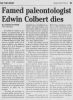 Edwin Colbert Obituary.
