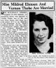 Mildred Ehmsen and Vernon Thobe Marriage