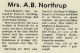 Enola (nee Brigham) Northrup Obituary