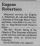 Eugene Robertson Services