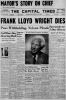 Frank Lloyd Wright Dies