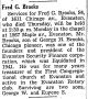 Fred George Brooks Obituary