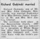 Richard Gabinski and Dolores Justus Marriage