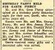 Garth Piercy Birthday Party 1954