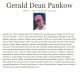 Gerald Dean Pankow Obituary