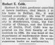 Herbert Cobb Obituary