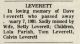 In Memoriam David Leverett