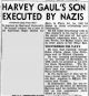 James Gaul Executed By Nazis, Continued From Page 1