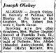 Joseph Olesky Obituary.