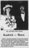 Rebecca Kudrick and Karl Marts Marriage