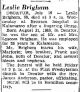 Leslie Brigham Obituary.