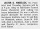 Lester Dale Wheelock Obituary
