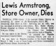 Lewis Armstrong Obituary