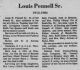 Louis Pennell Sr. Obituary
