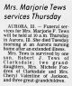 Marjorie (Flagg) Tews Obituary