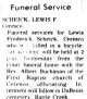 Lewis Frederick Scheick obituary.