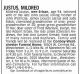 Mildred (Erban) Justus Obituary