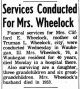 Myrtle (Lewis) Wheelock Services