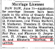 Orin Lanphear marriage licence.