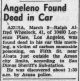Ralph Axford Wheelock Dead In Car (Middle Name Mistakenly Written As Alfred)