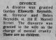 Gordon Reynolds and Helen Keller Divorce