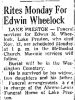 Edwin Morris Wheelock Obituary