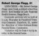Robert George Flagg Obituary
