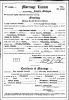 Roy and Lucy (nee Stant) Jarvis Marriage License