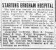 Starting Brigham Hospital.