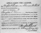 Houghton and Florence (nee Fisk) Marriage Application