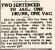 Two Sentenced To Jail - Harvey Fessenden