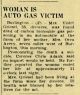 Violet (Avery) Griesel Auto Gas Victim