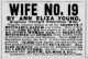 WIFE NO. 19 advertisement.