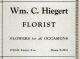 Wm C Hiegert Florist.