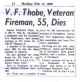 Vernon Friedrich Thobe, Sr. Obituary
